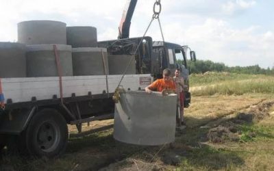 Перевозка бетонных колец и колодцев манипулятором - Мурманск, цены, предложения специалистов