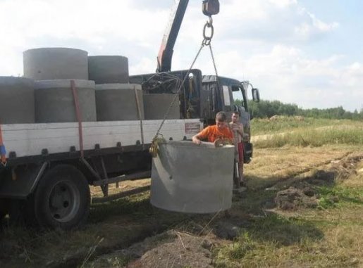 Перевозка бетонных колец и колодцев манипулятором стоимость услуг и где заказать - Мурманск