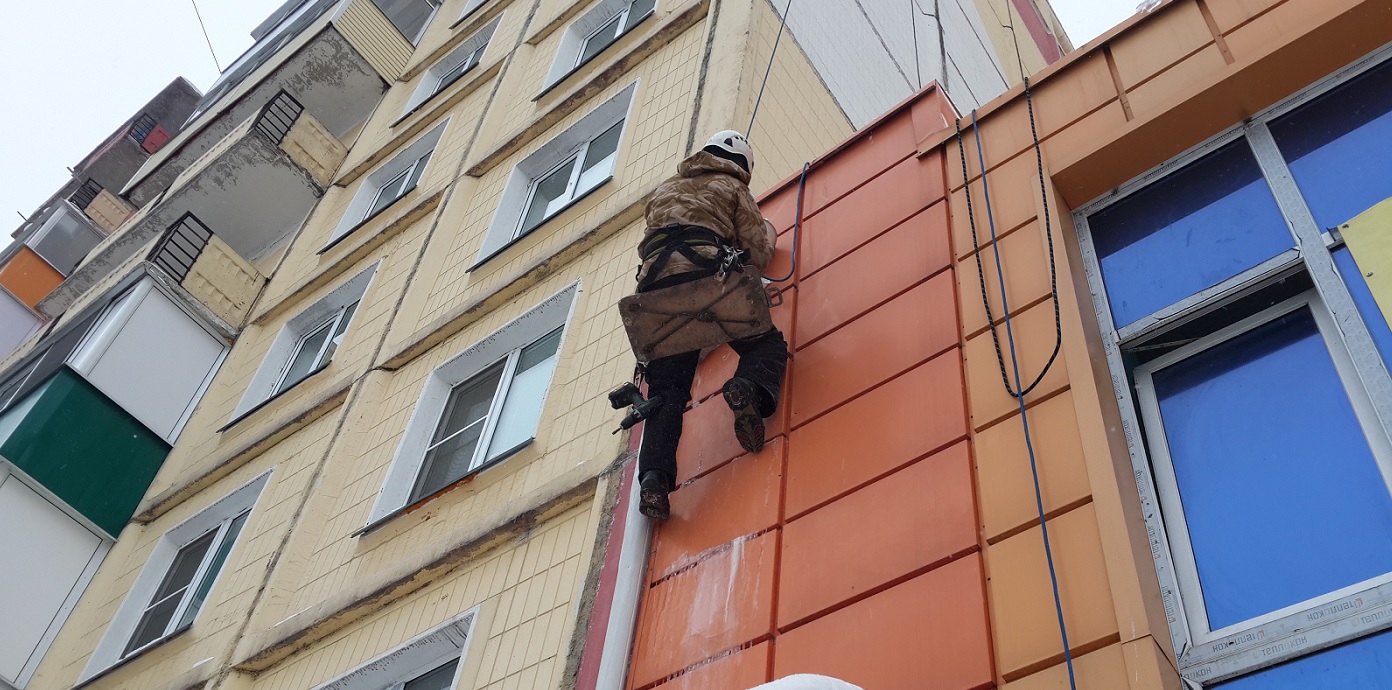 Услуги промышленных альпинистов для высотных работ в Кировске