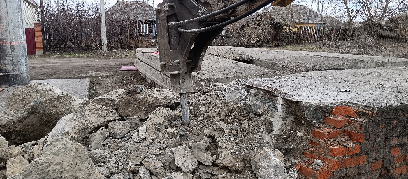 Услуги и заказ гидромолотов для демонтажных работ в Кировске